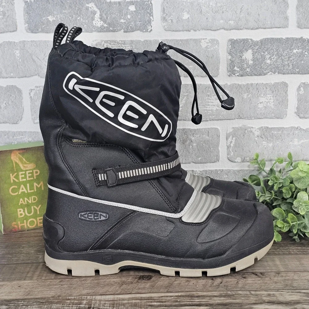 Keen Warm Waterproof Winter Boots 1026753 Black 400g‎ Insulated Youth Size 7